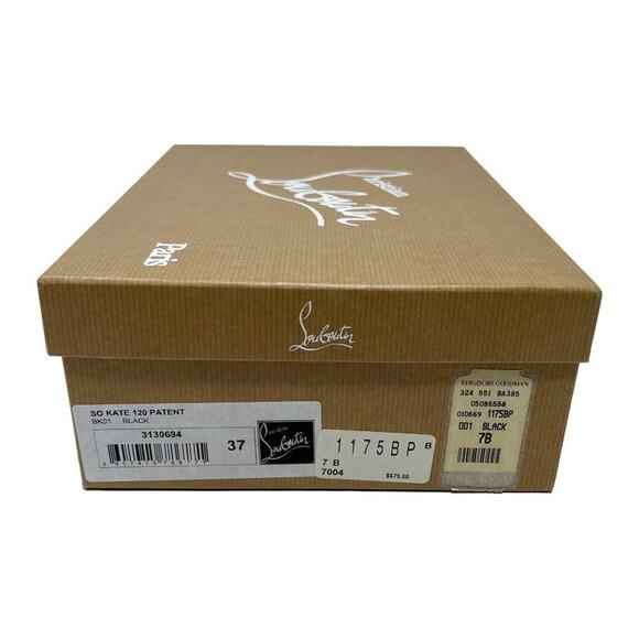 Christian Louboutin So Kate 120 Black Patent Leather Pumps – Size 37 - Picture 8 of 9